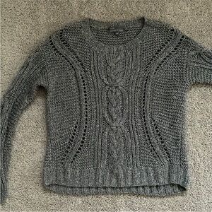 Vince Charcoal Cable Knit Sweater